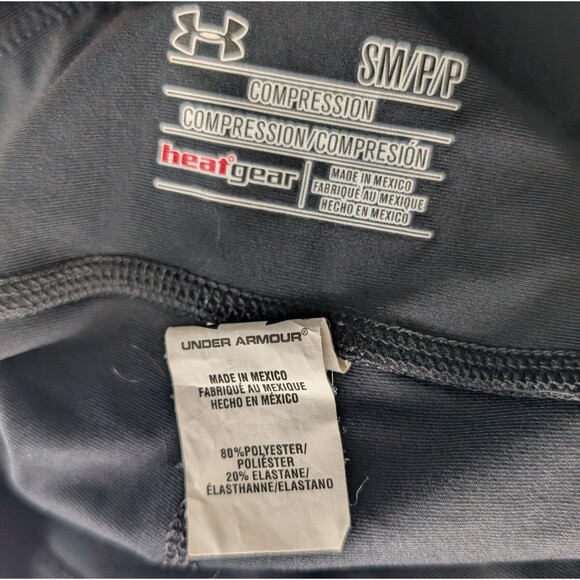 UNDER ARMOUR Women HeatGear Armour Compression Leggings Black Small (25x15) (997 - Picture 3 of 3